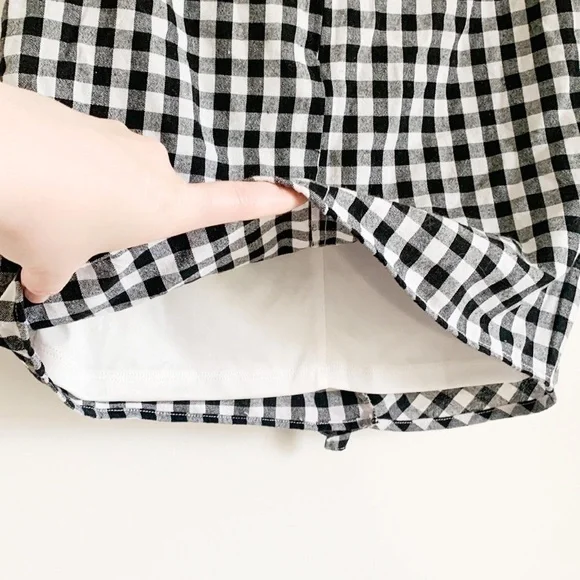 Gingham Ruffle Mini Skirt - Picture 3 of 5